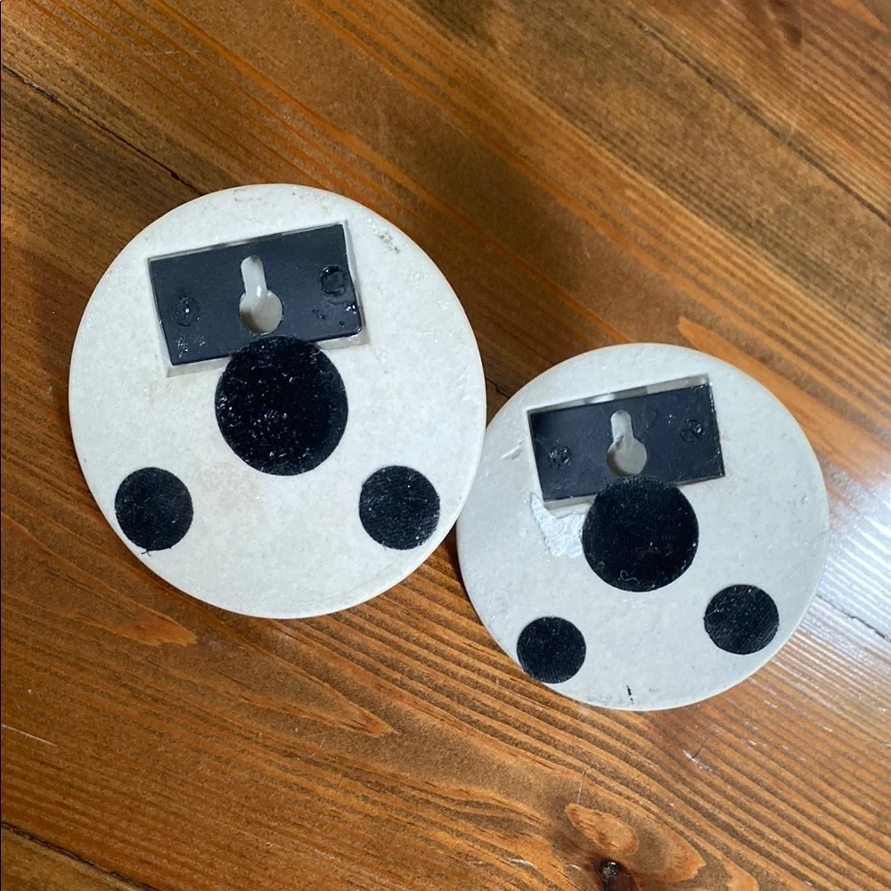 Happy Ceramic Wall 3” Hooks (set of 2)